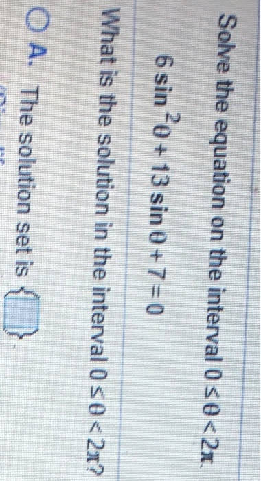 Solved Solve the equation on the interval 0 30