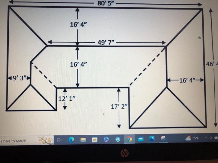 Solved calculate the number of squares of shingles will need