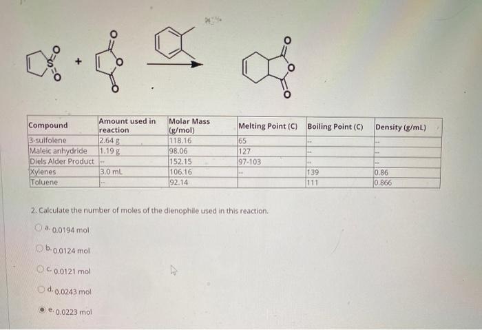Solved 08 O Melting Point C Boiling Point C Density Chegg Com