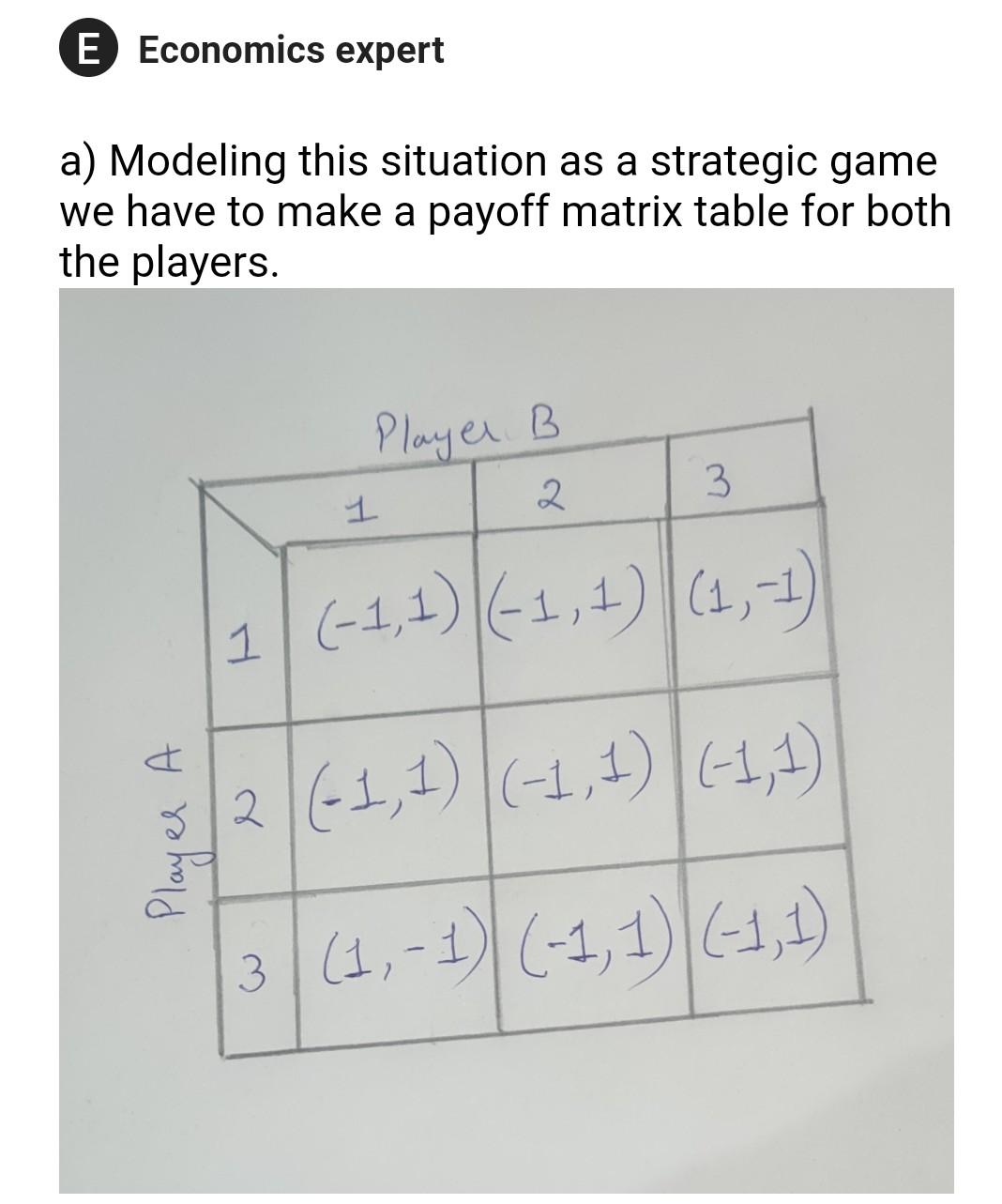 Solved 2. Consider two players; player A and player B | Chegg.com