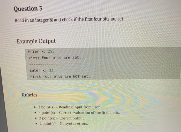 Solved Question 2 Write a function called compare that | Chegg.com