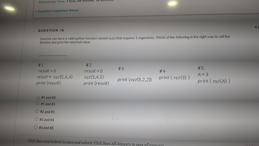 Solved QUESTION 12 The following Python print statement | Chegg.com