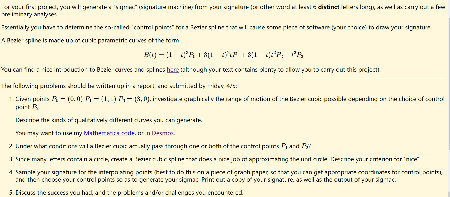 Sigmac For your first project, you will generate a