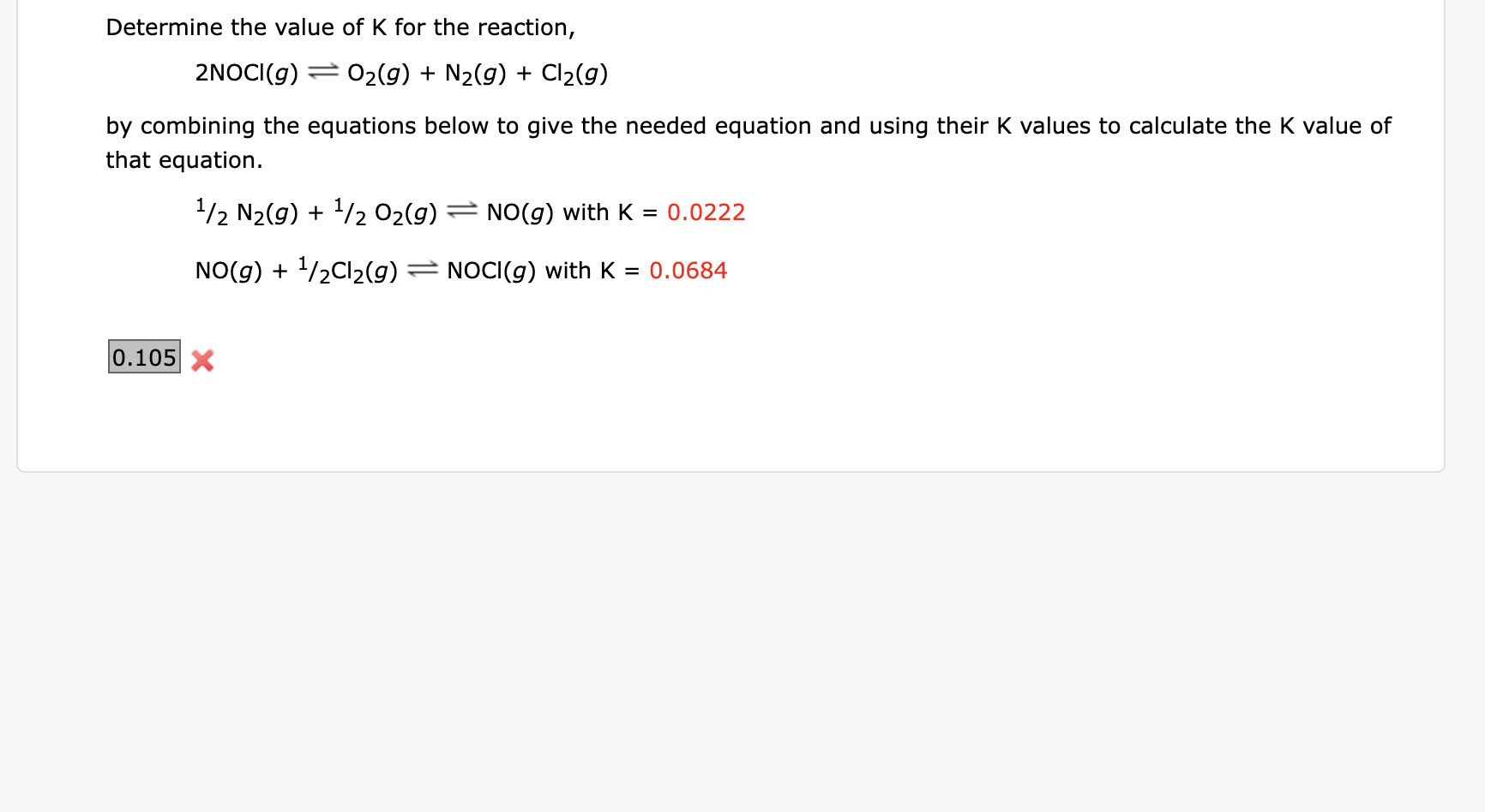 Solved Determine the value of K ﻿for the | Chegg.com