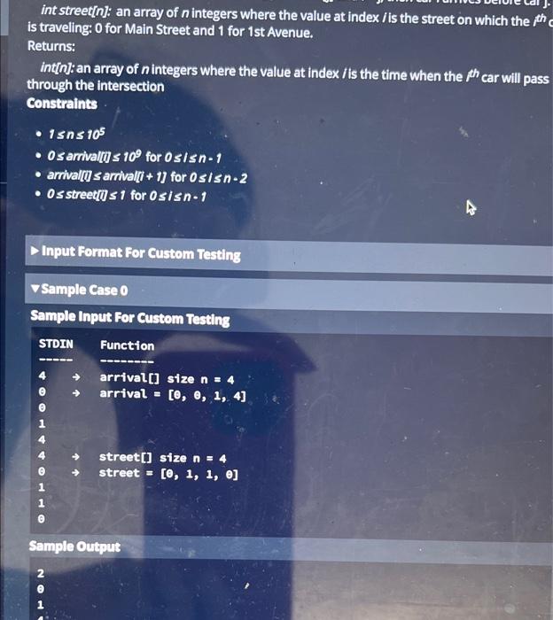 int-street-n-an-array-of-n-integers-where-the-value-at-index-i-is-the-street-on