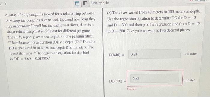 solved-d-side-by-side-c-the-dives-varied-from-40-meters-to-chegg