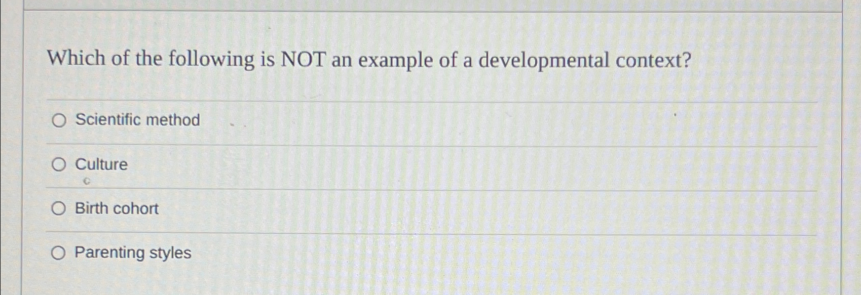 Solved Which of the following is NOT an example of a