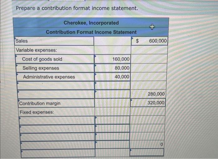 Solved Required: 1. Prepare A Traditional Income Statement. | Chegg.com