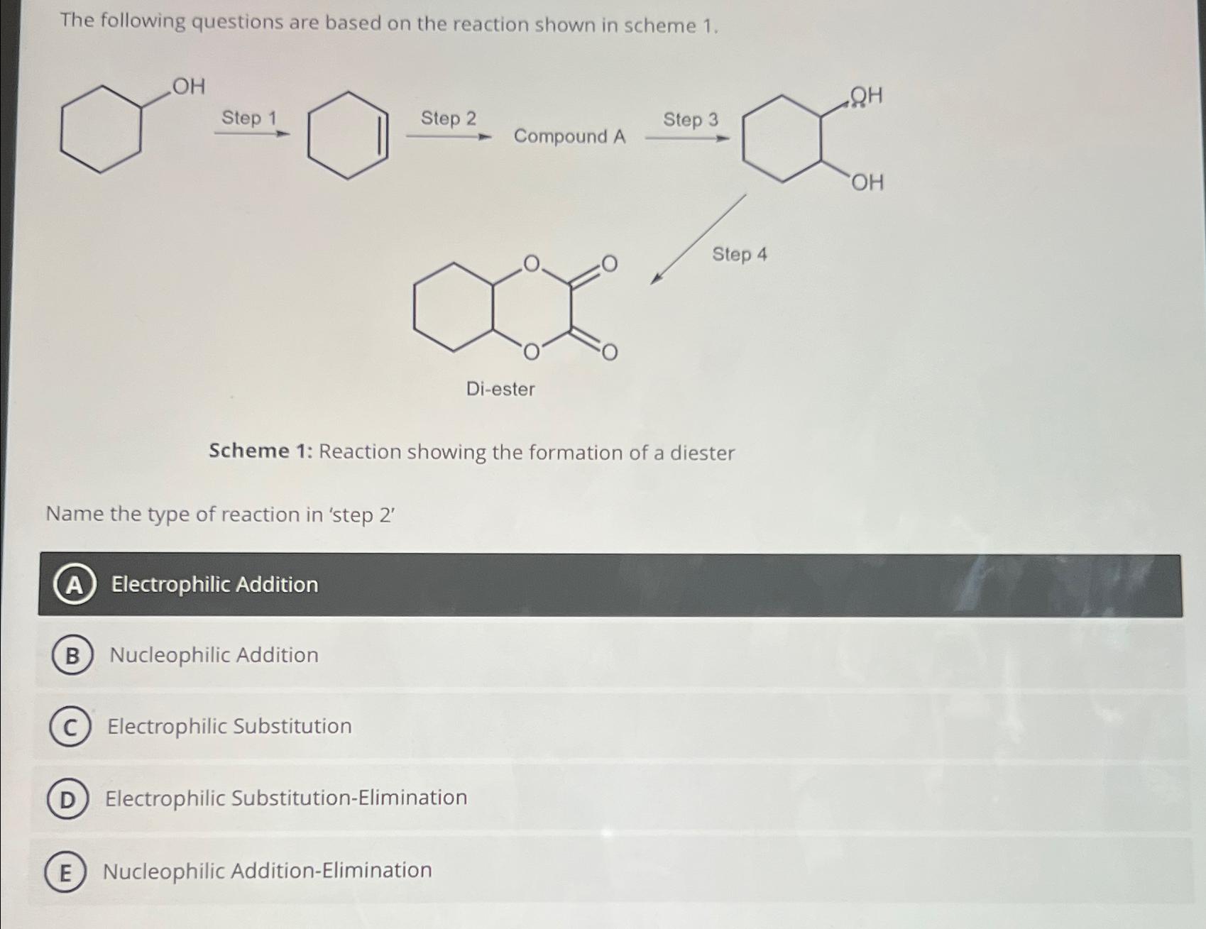 Solved The following questions are based on the reaction | Chegg.com
