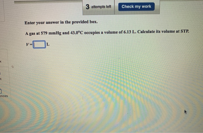 Solved 3 attempts left Check my work Enter your answer in | Chegg.com