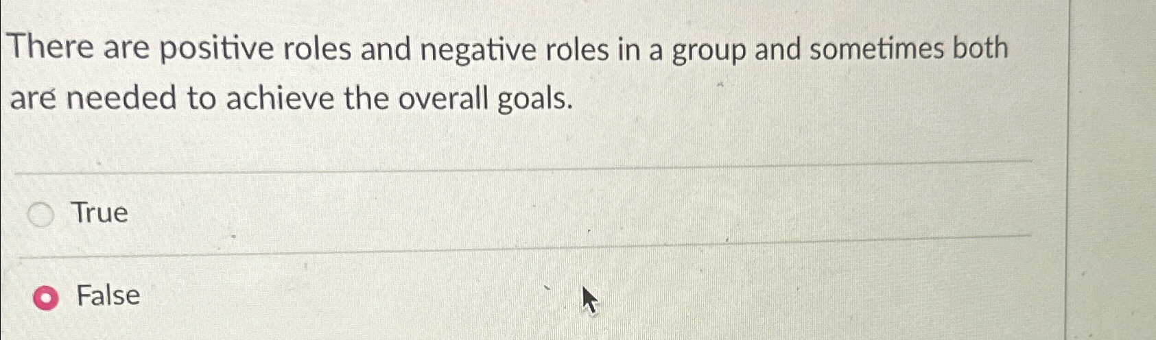 Solved There are positive roles and negative roles in a | Chegg.com