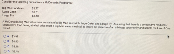 guess how much profit mcdonalds makes on a big mac that sells for a nationwide average of $4.93? guess how much profit mcdonalds makes on a big mac that sells for a nationwide average of $4.93?