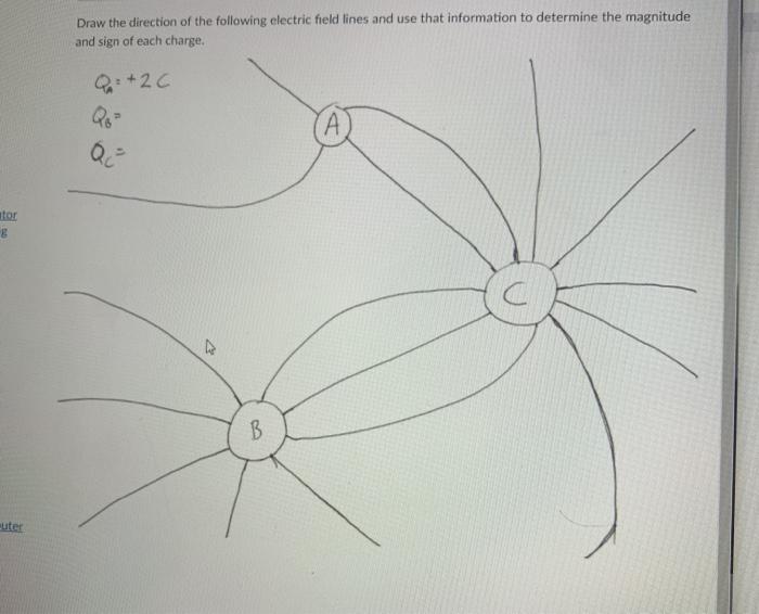 Solved Draw the direction of the following electric field | Chegg.com