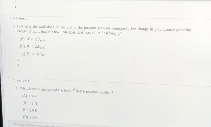 Solved QUESTION 4 4. What is the magnitude of the force F in | Chegg.com