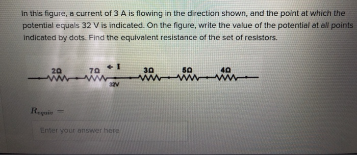 Solved In this figure, a current of 3 A is flowing in the | Chegg.com