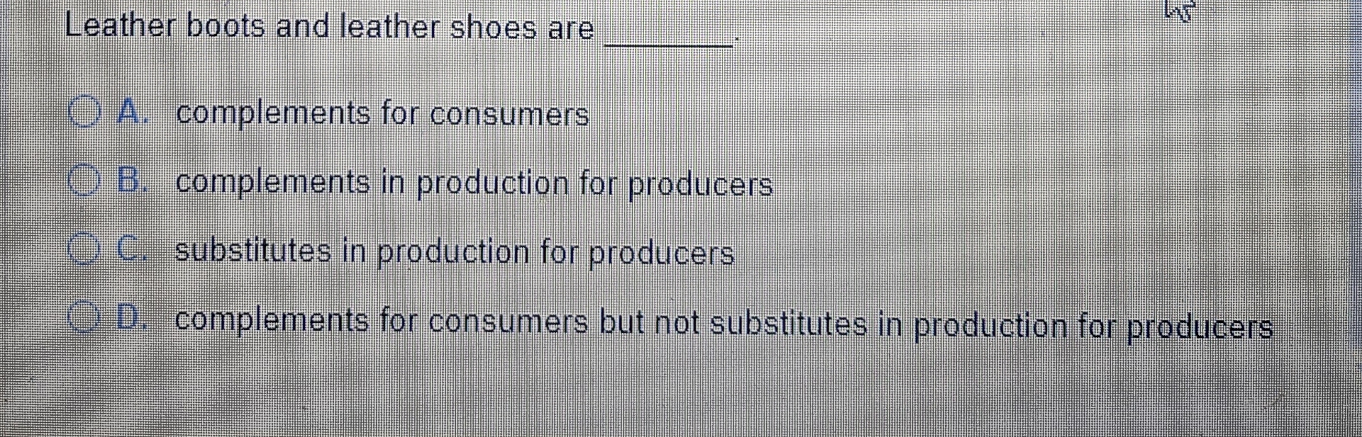 Classify the following pairs of goods and | Chegg.com