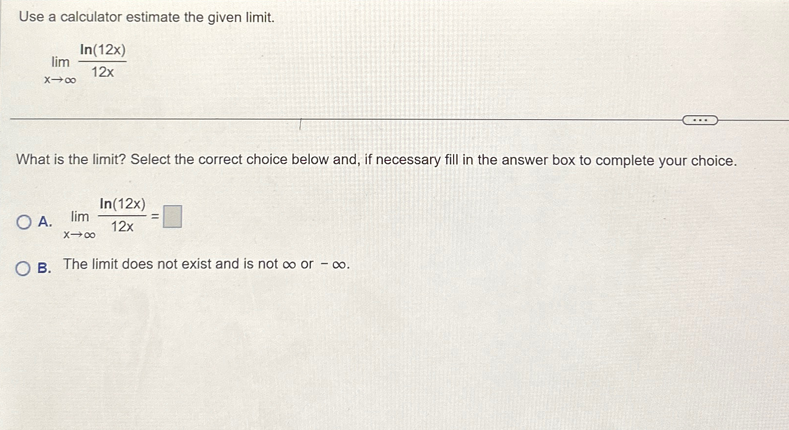 Solved Use a calculator estimate the given | Chegg.com