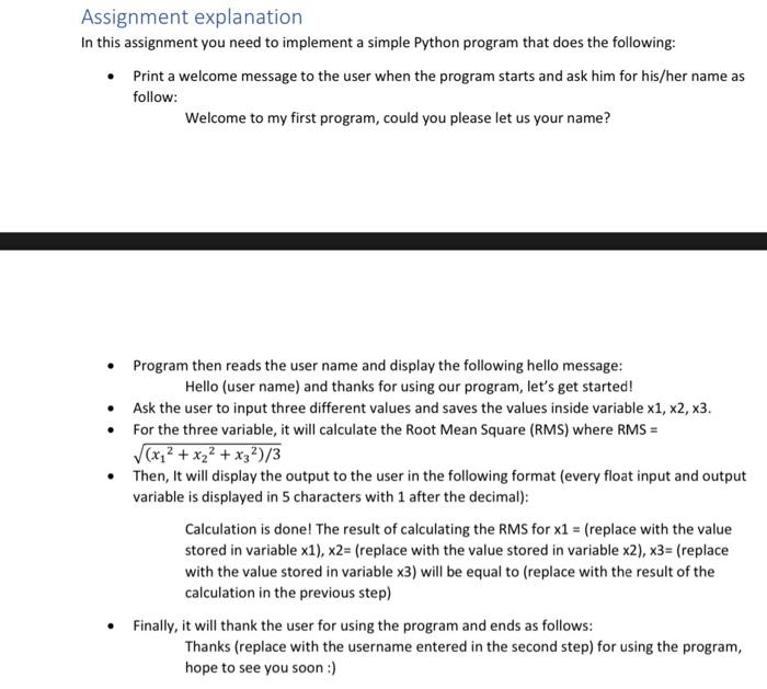 Solved Assignment explanation In this assignment you need to | Chegg.com