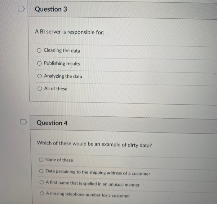 Solved Question 1 Which of these is a technique used for | Chegg.com