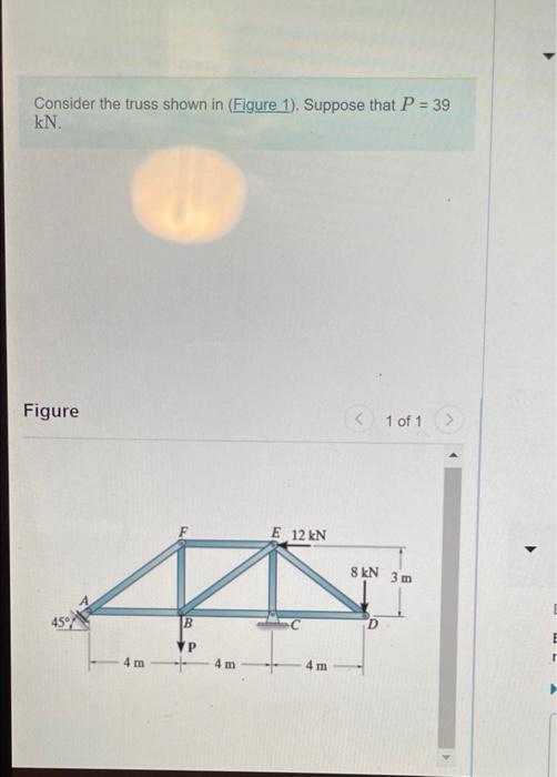Solved Consider the truss shown in (Figure 1). Suppose that | Chegg.com
