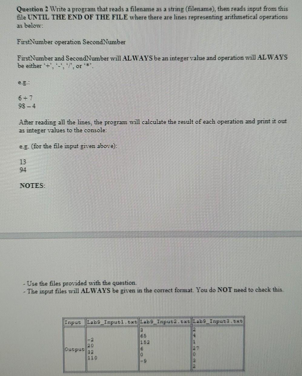 Solved no need to do a txt file only write the code to open | Chegg.com