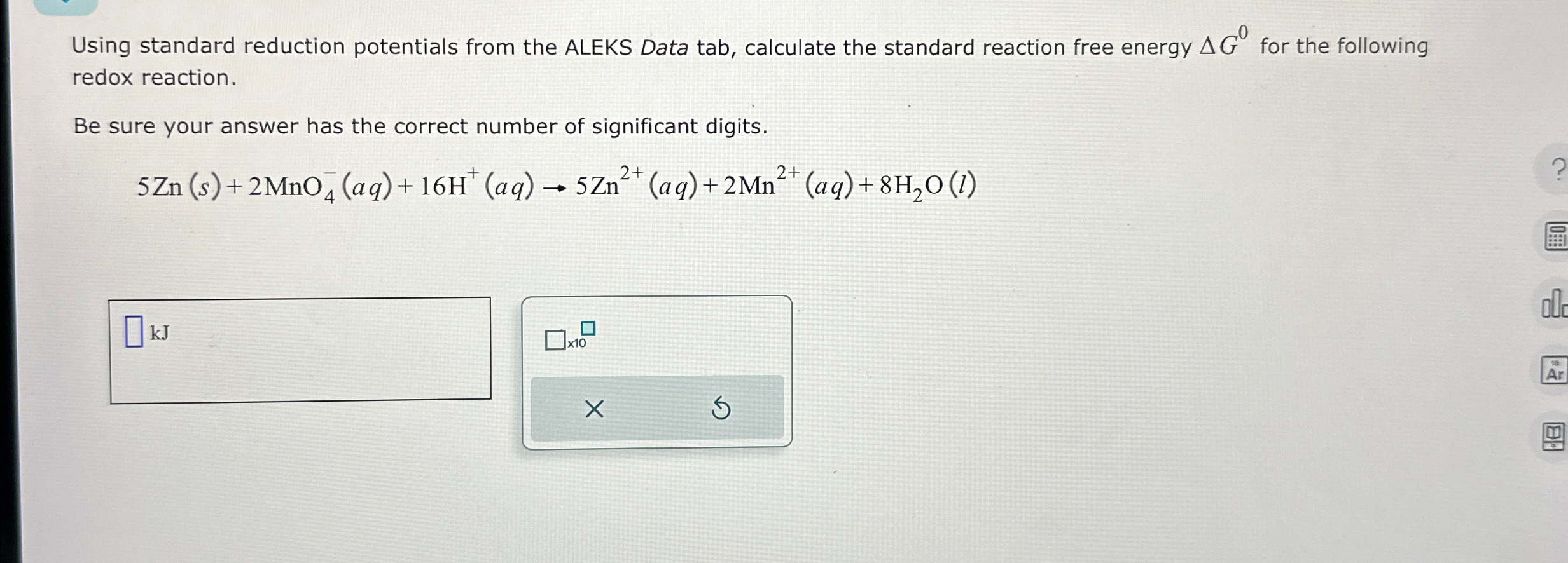 Solved Using standard reduction potentials from the ALEKS | Chegg.com