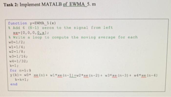 Task 3a: Use MATLAB to compute impulse response of | Chegg.com