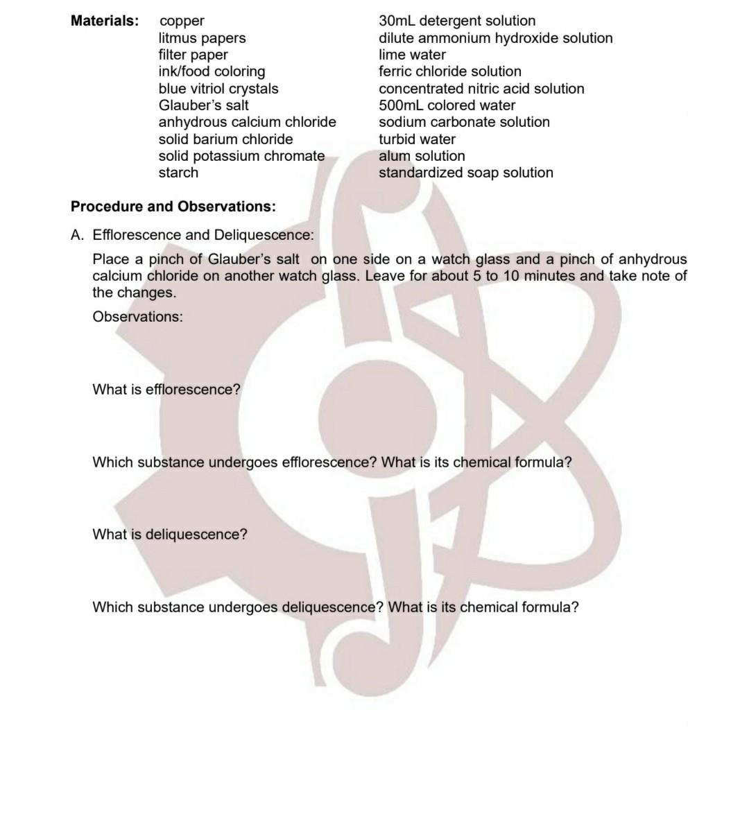 Glassware Identification - ppt download