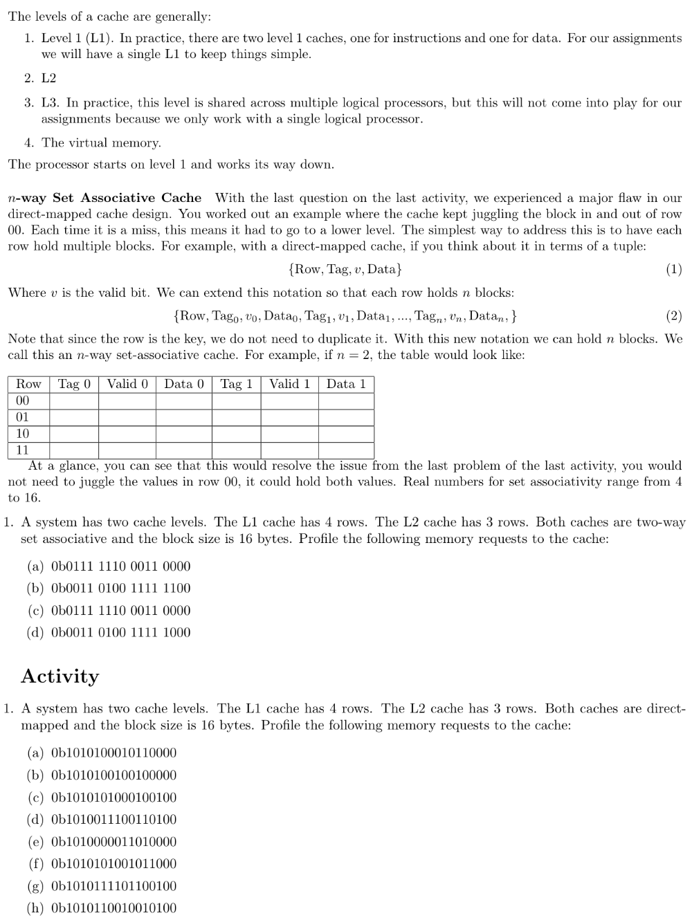 Solved In the previous activity we learned how to use a | Chegg.com