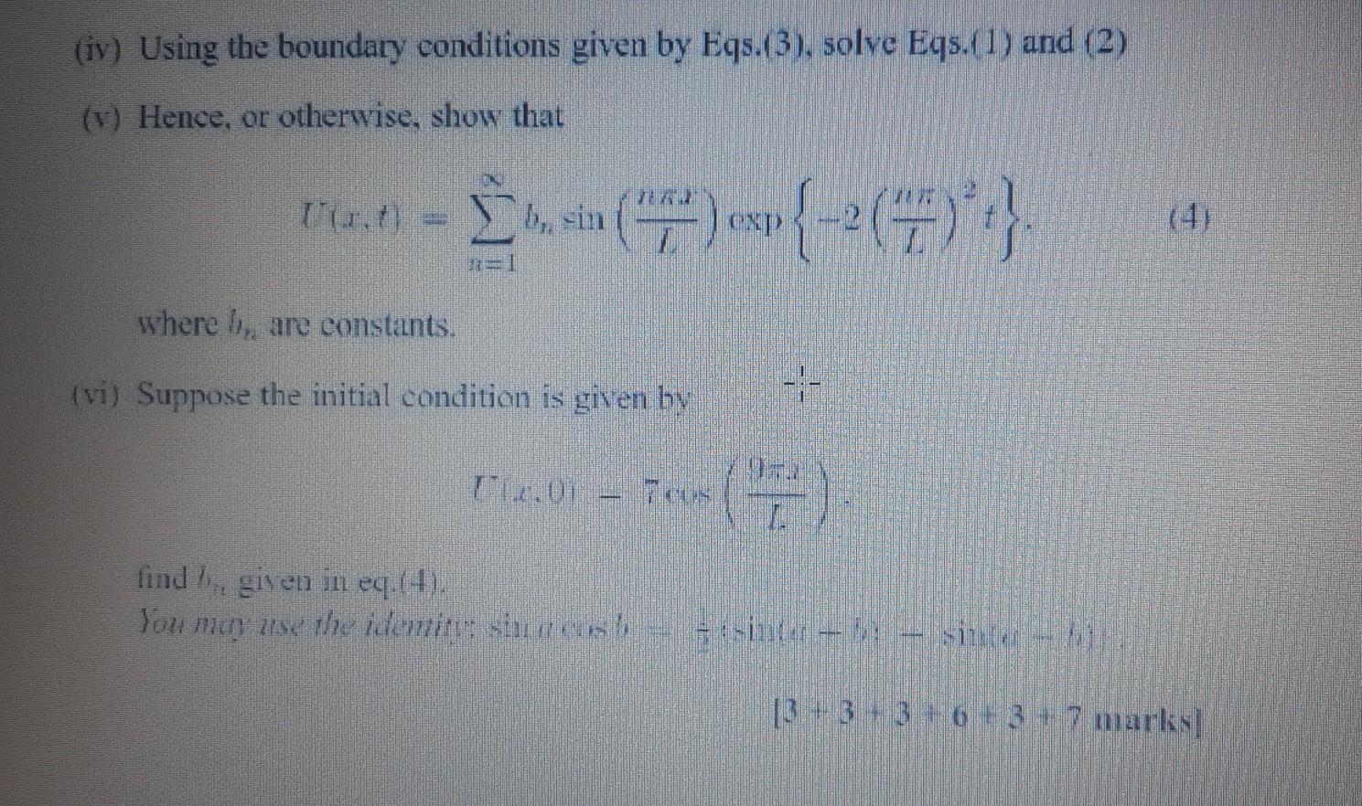 Solved Question - Consider the following heat equation U;= | Chegg.com