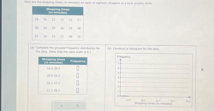 Solved (a) Complete the grouped frequency distribution for | Chegg.com