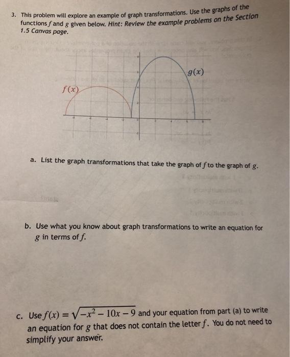 Solved 3 This Problem Will Explore An Example Of Graph T Chegg Com