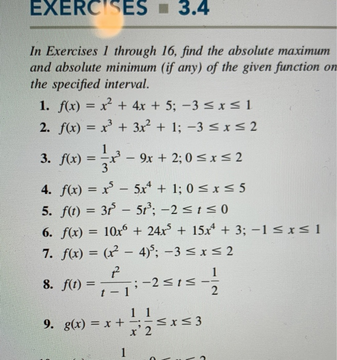 Solved 3.4 EXERCISES In Exercises 1 through 16, find the | Chegg.com
