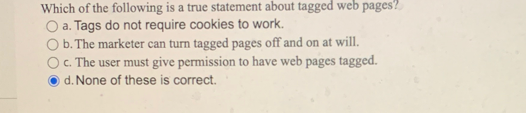 Solved Which of the following is a true statement about | Chegg.com