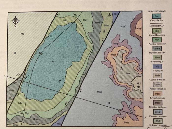 Solved Exercise 10 Interpretation Of Geologic Maps Part