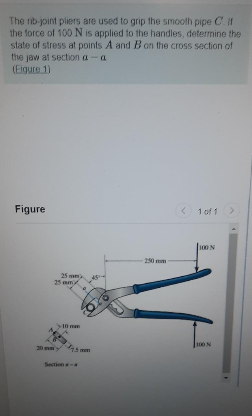 Solved The ribjoint pliers are used to grip the smooth pipe