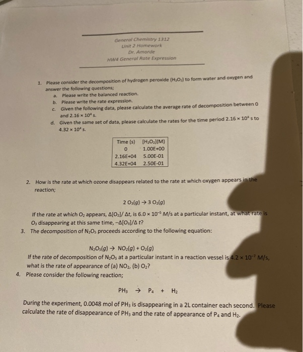 Worksheet rate law ii answers picture