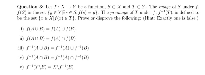 Solved Question 3 Let F X Y Be A Function Sc X And Tc Chegg Com