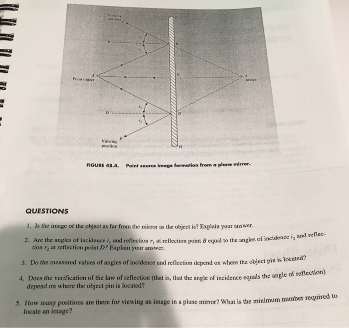 Solved Point object Viewing position FIGURE 48.4. Point | Chegg.com