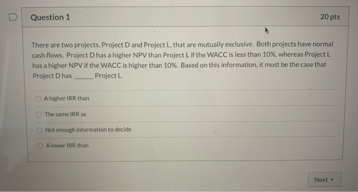 Solved Question 5 20 pts Which of the following statements | Chegg.com