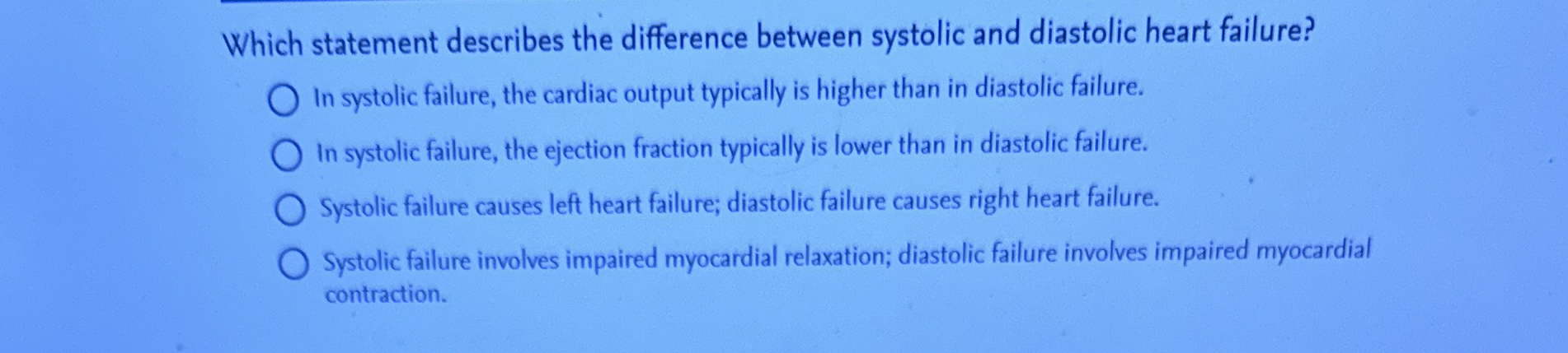 Solved Which statement describes the difference between | Chegg.com