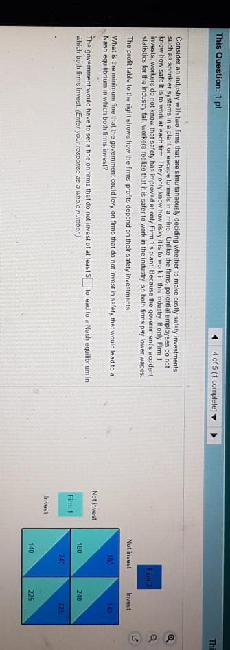 Solved This Question: 1 Pt 4 Of 5 (1 Complete) Thi Firm2 | Chegg.com