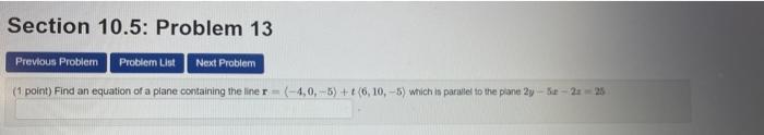 Solved Section 10.5: Problem 13 Previous Problem Problem | Chegg.com