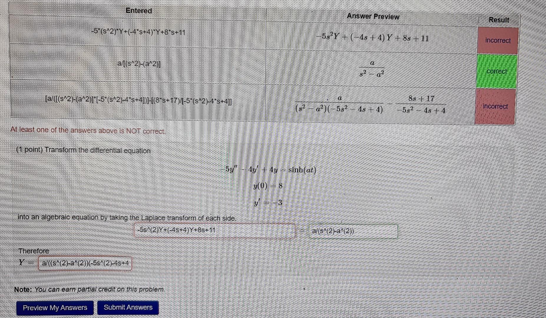 Solved Entered Answer Preview Result +5* | Chegg.com