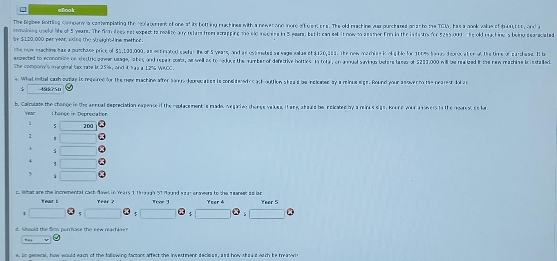 Solved by $120,000 per year, using the straight-line method. | Chegg.com