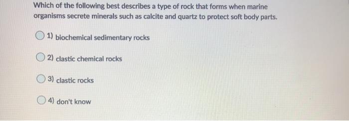 Solved Which of the following are true about soil? O 1) | Chegg.com
