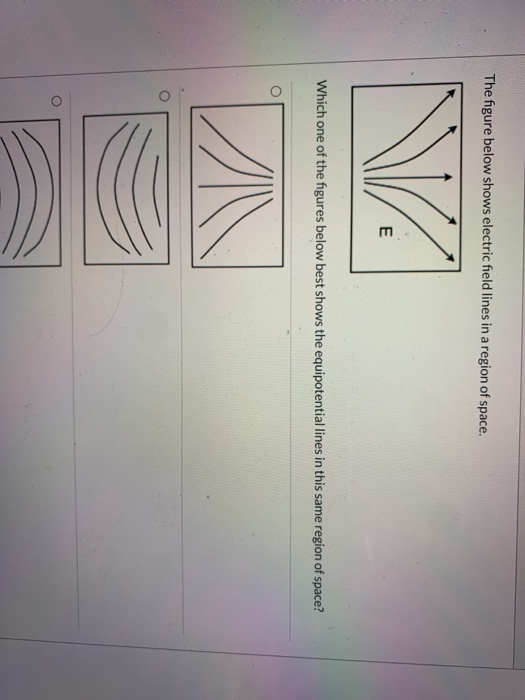 Solved The figure below shows electric field lines in a | Chegg.com