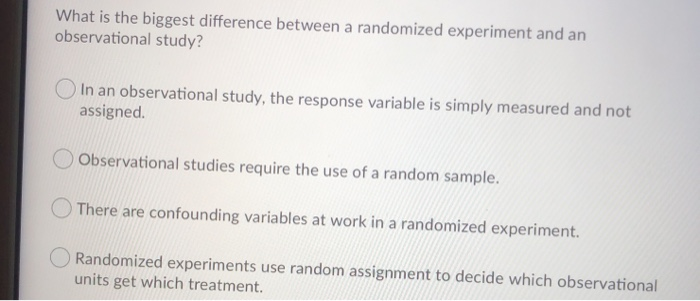 Solved Which of the following are true about a control group | Chegg.com