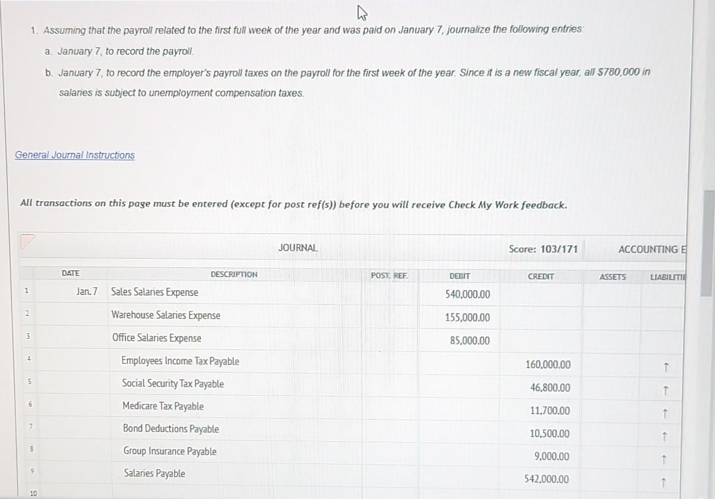 Solved The following information about the weekly payroll | Chegg.com