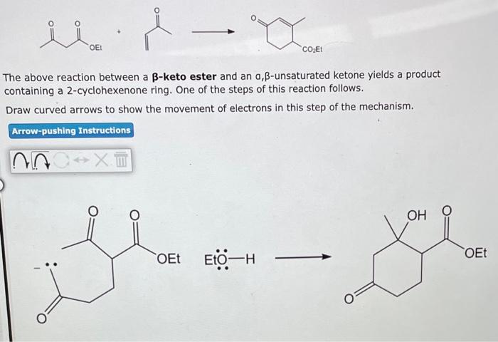 Solved The above reaction between a β-keto ester and an | Chegg.com